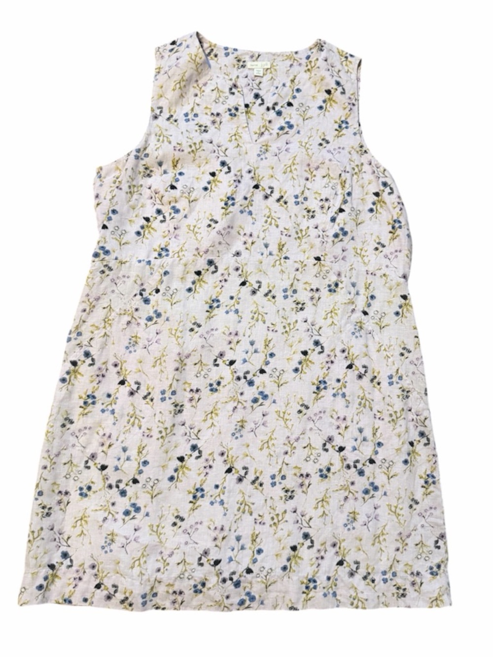 J Jill Love Linen Floral Mini Dress Spring